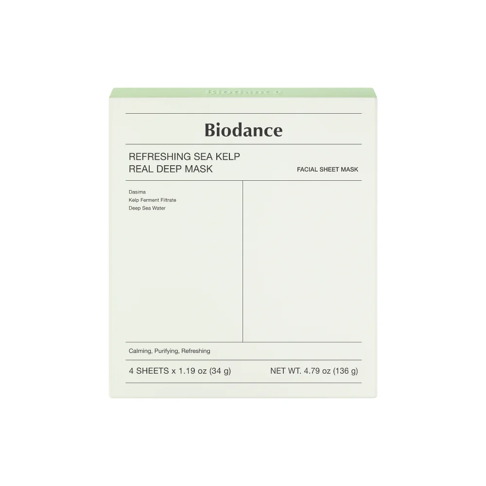 Biodance - Pack de 4 masques rafraîchissants aux algues marines - 4 pcs