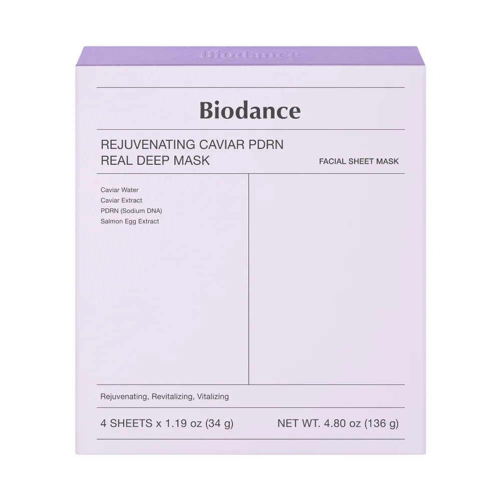 Biodance - Pack de 4 masques régénérant au caviar et PDRN - 4 pcs