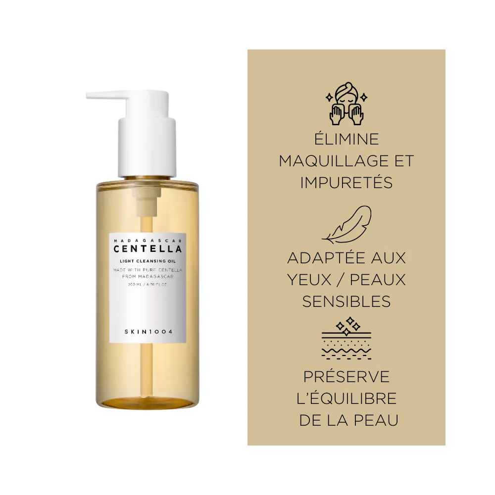 Skin1004 - Huile légère démaquillante à la centella asiatica - 200 ml