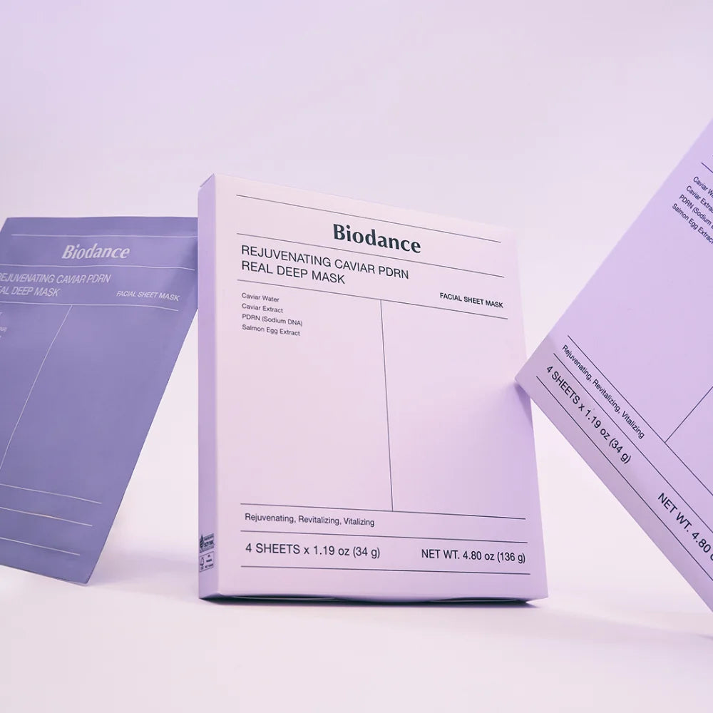Biodance - Pack de 4 masques régénérant au caviar et PDRN - 4 pcs