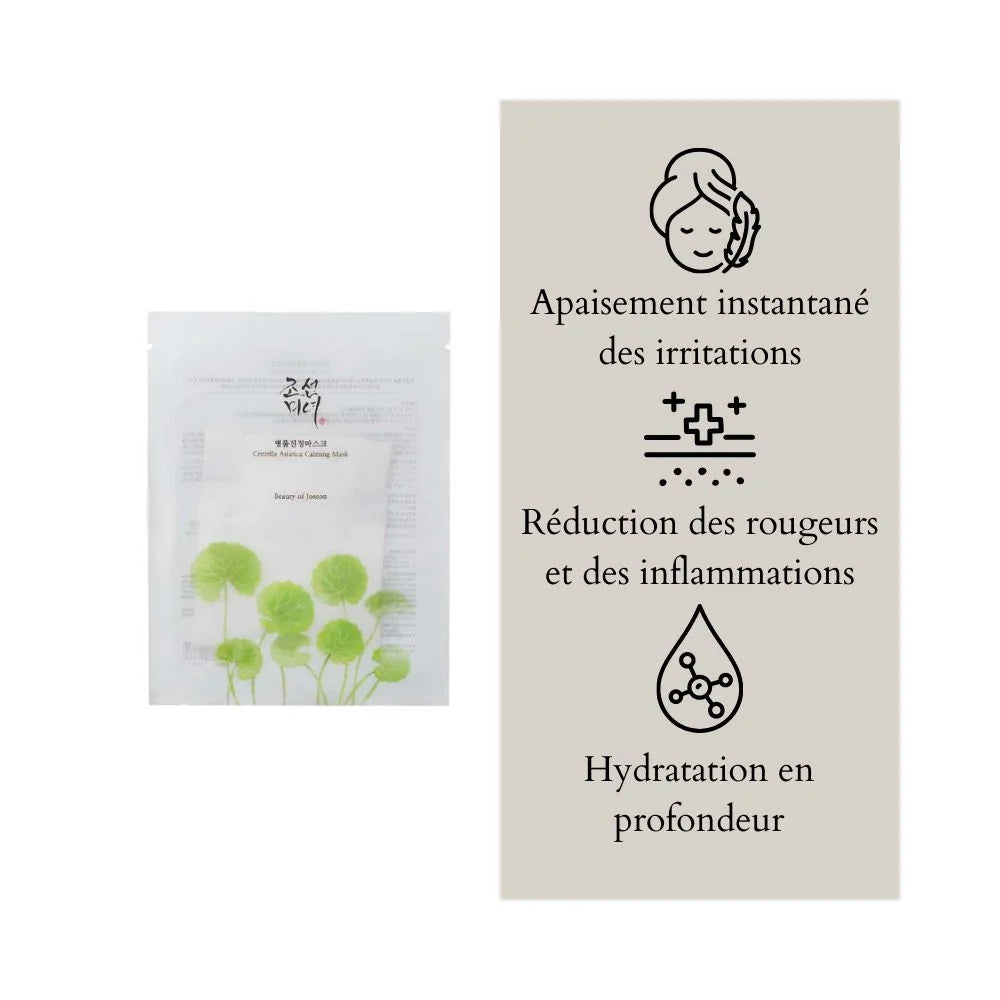 Beauty of Joseon - Masque tissu apaisant à la centella asiatica - 25 ml